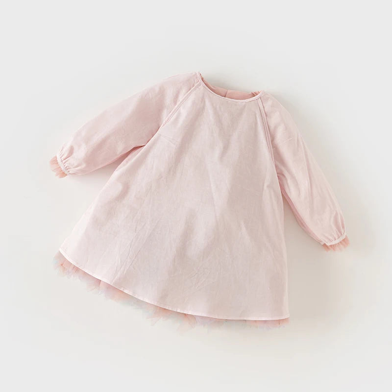 Vestido de Tule Rosa Luxuoso