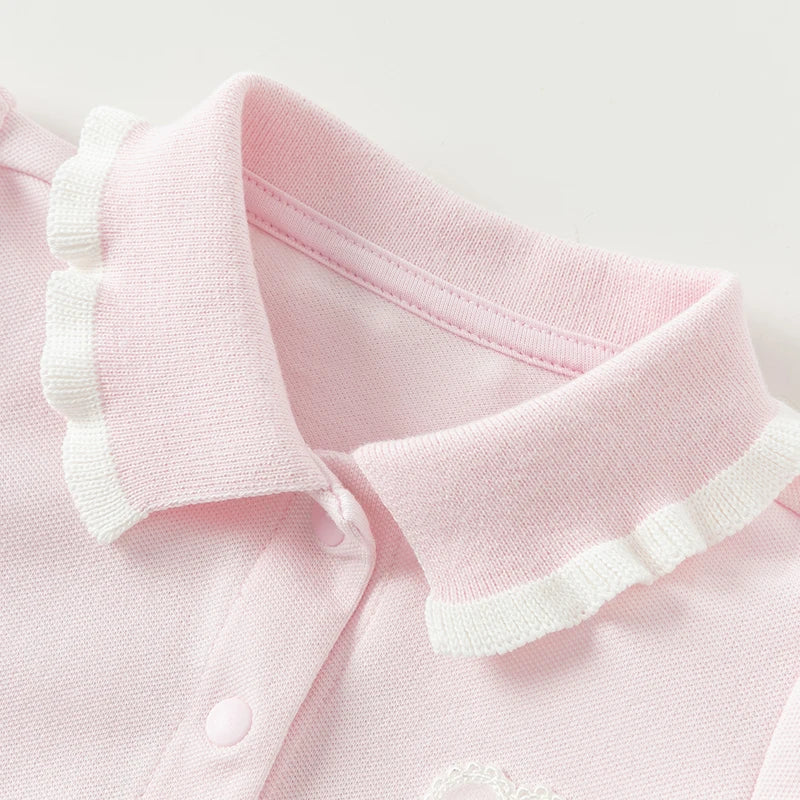 Macacão Polo Rosa