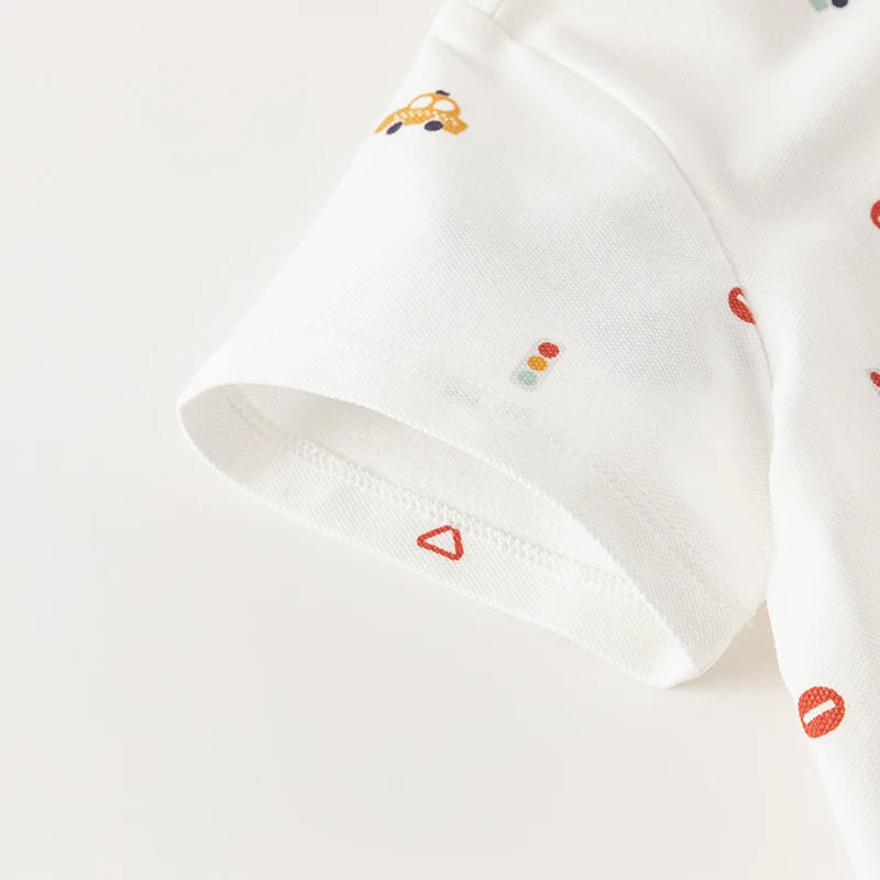 Camisa Polo Infantil - Estampa de Carros