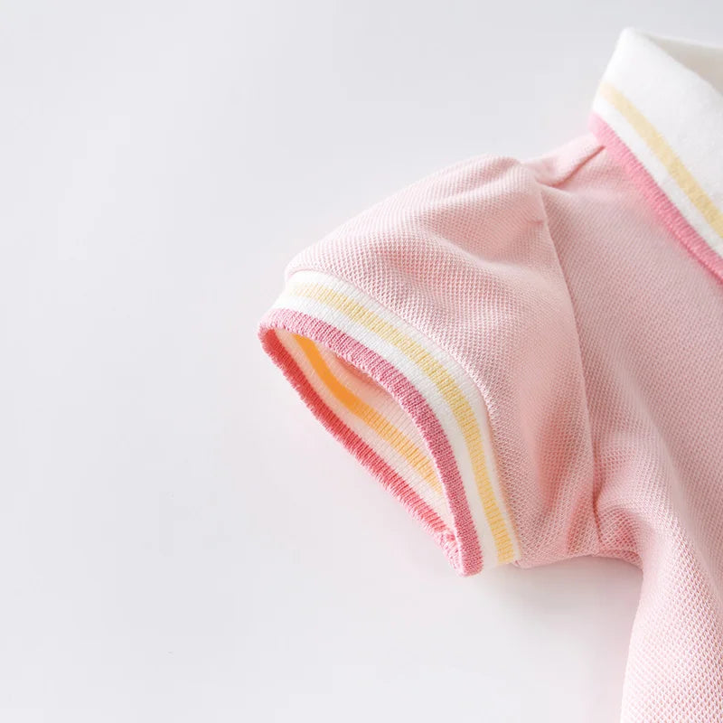 Vestido Polo Rosa Infantil