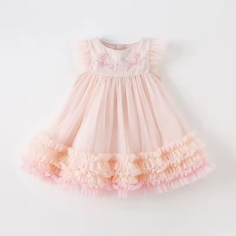 Vestido Pluma Rosé