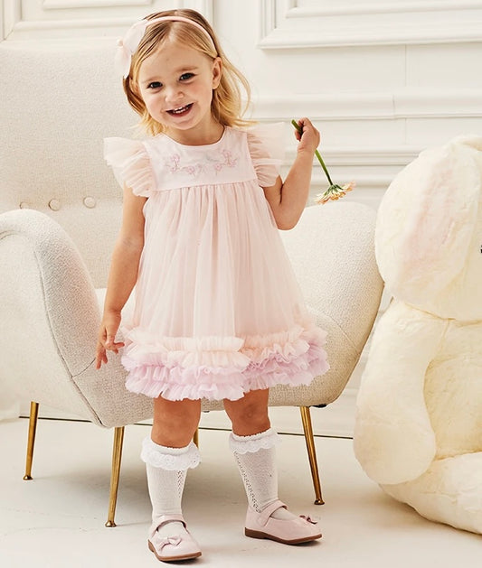 Vestido Pluma Rosé