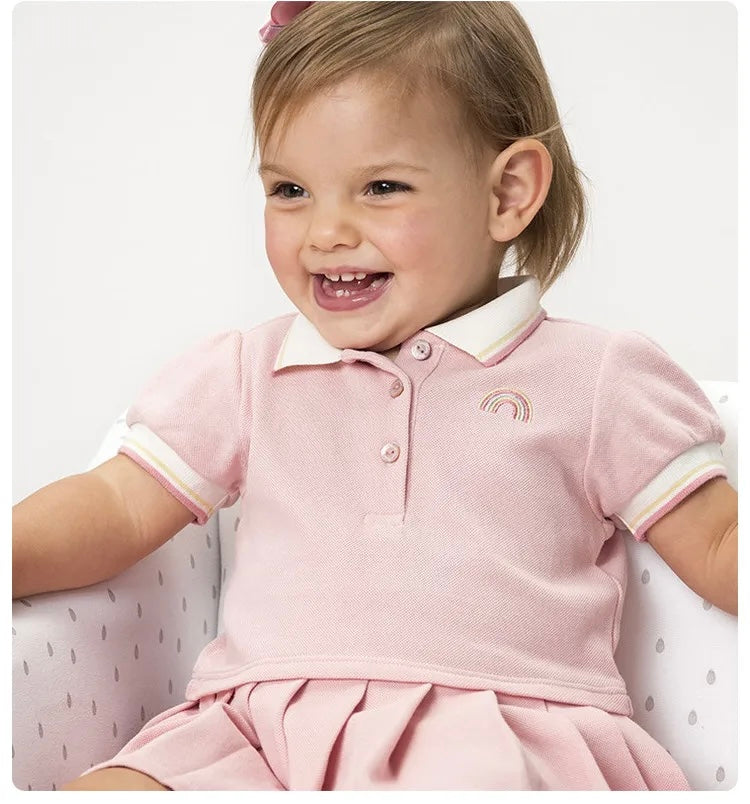 Vestido Polo Rosa Infantil