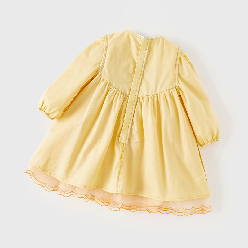 Vestido Amarelo com Bordado