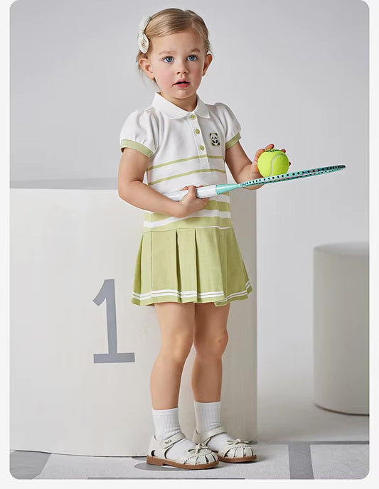 Vestido Polo Green Stripes