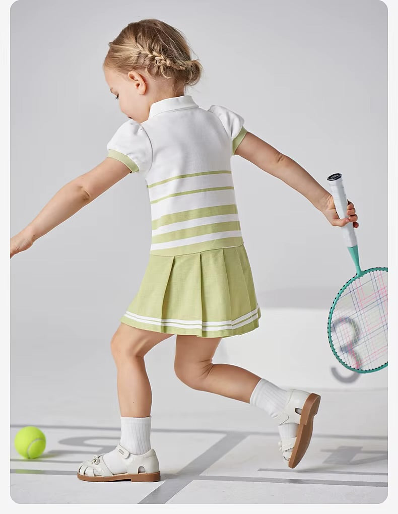Vestido Polo Green Stripes