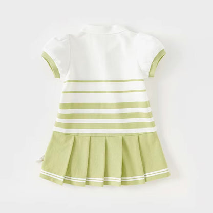 Vestido Polo Green Stripes