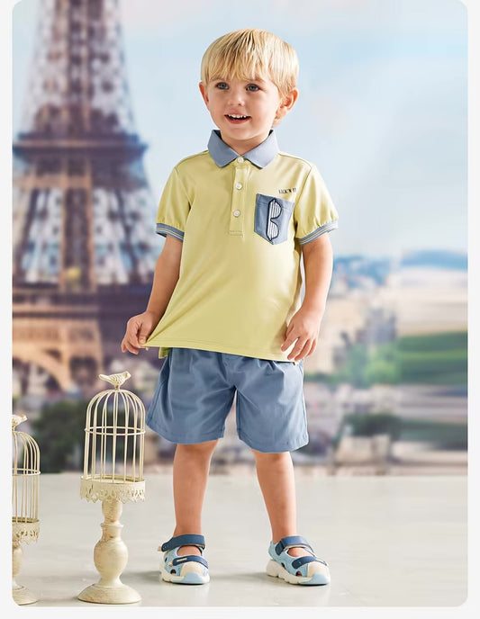 Conjunto Polo e Shorts Parisian Chic