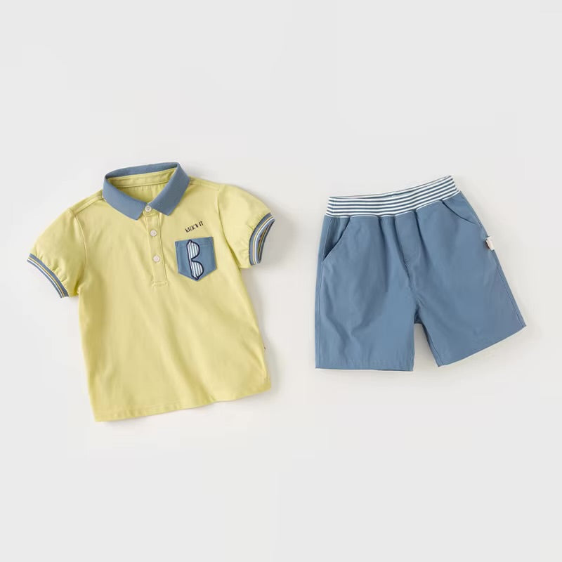 Conjunto Polo e Shorts Parisian Chic