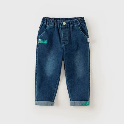 Calça Denim Petit Croco