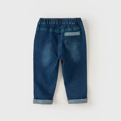 Calça Denim Petit Croco