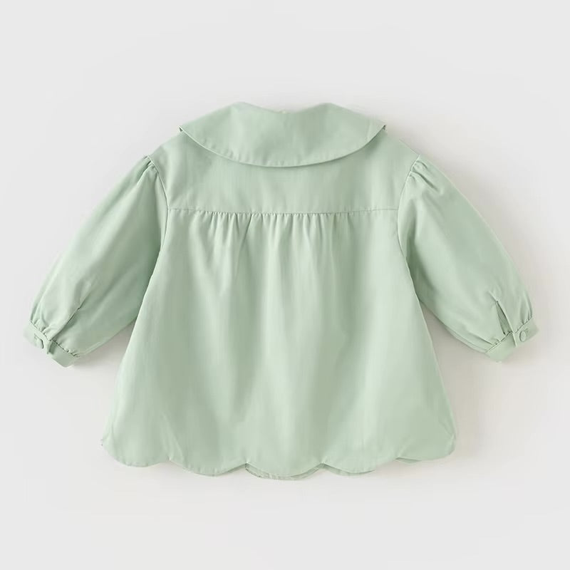 Casaco Jardin Pistache com Bolsos Florais