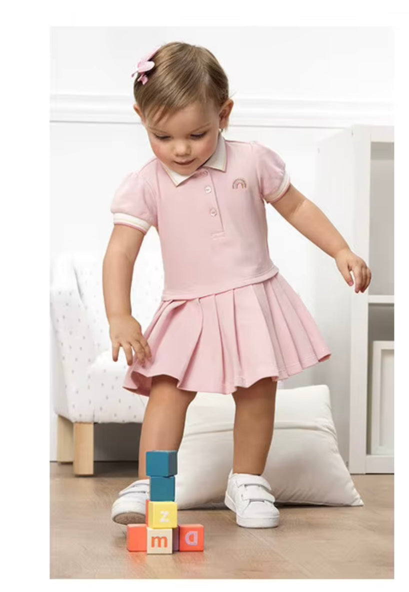 Vestido Polo Rosa Infantil