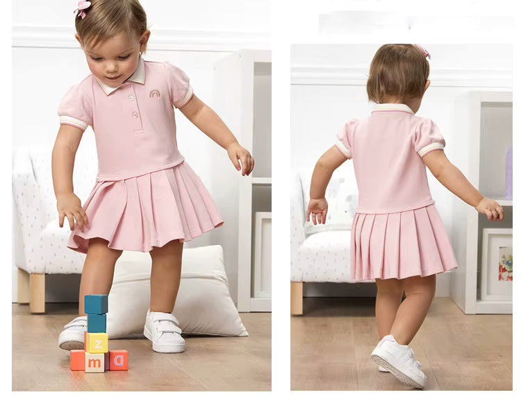 Vestido Polo Rosa Infantil
