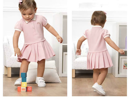 Vestido Polo Rosa Infantil