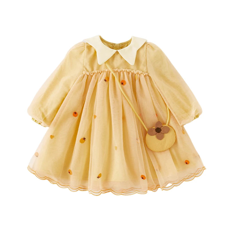 Vestido Amarelo com Bordado