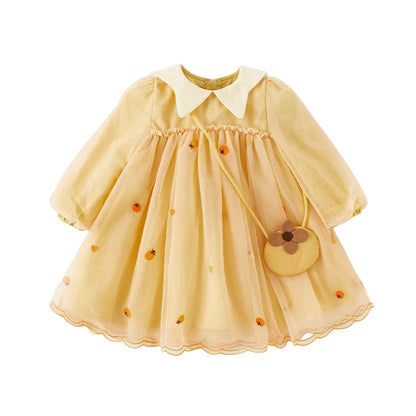 Vestido Amarelo com Bordado