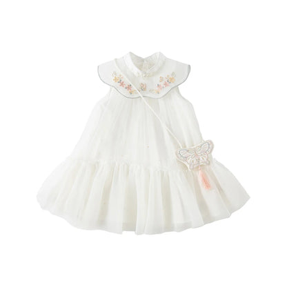 Vestido Branco Luxo com Bordados Delicados