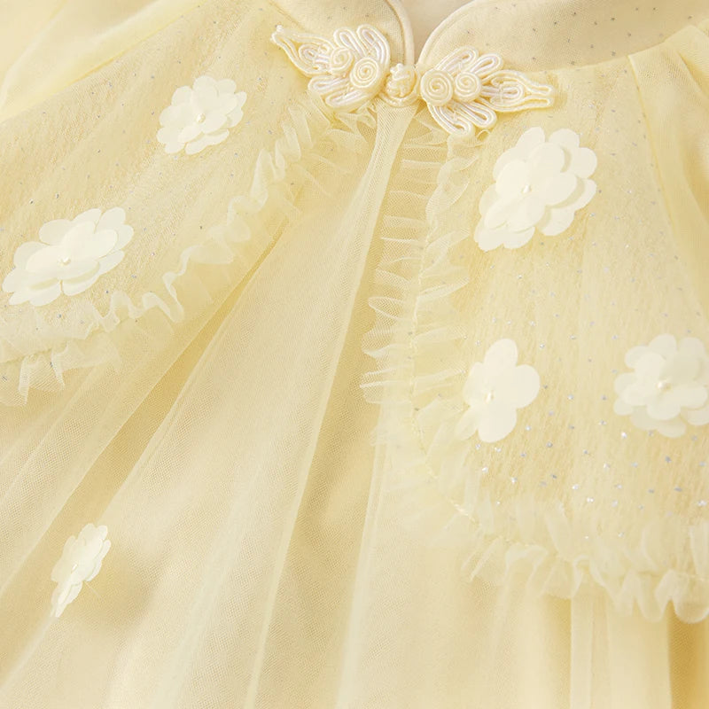 Vestido Chiffon Flores – Elegância e Leveza Atemporal
