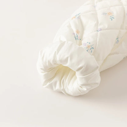 Casaco Fleur Lavande Acolchoado com Babado