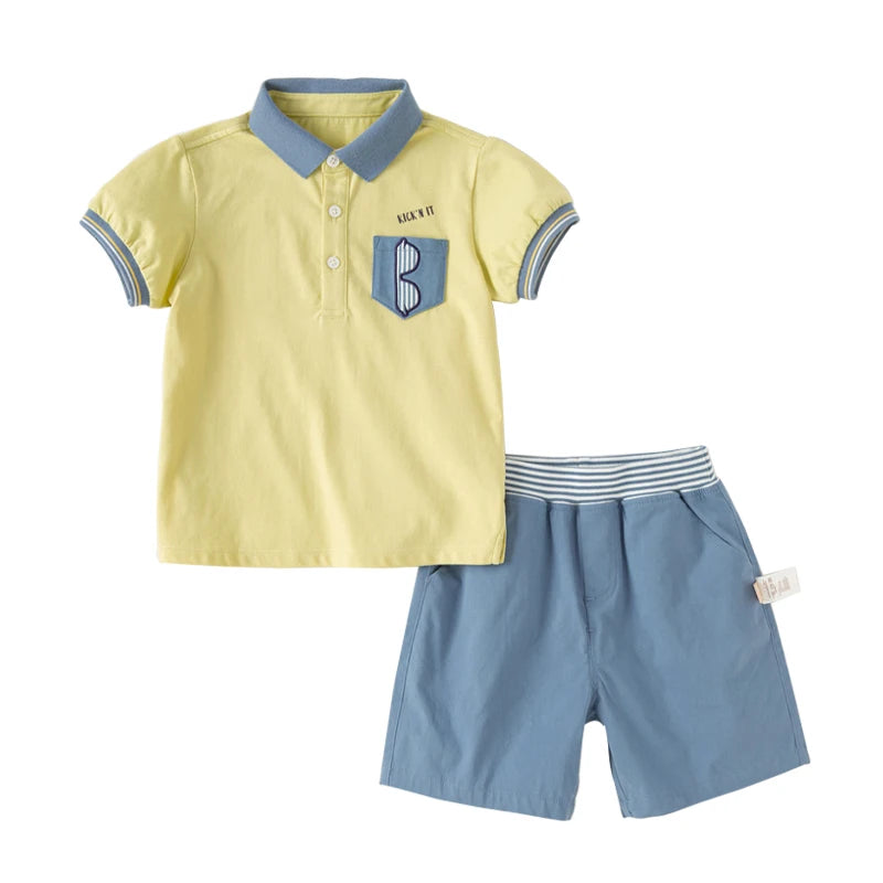 Conjunto Polo e Shorts Parisian Chic