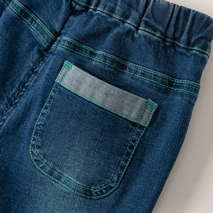 Calça Denim Petit Croco
